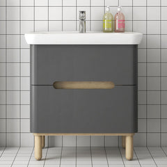 Vitra Sento washbasin unit with 2 doors, including washbasin
