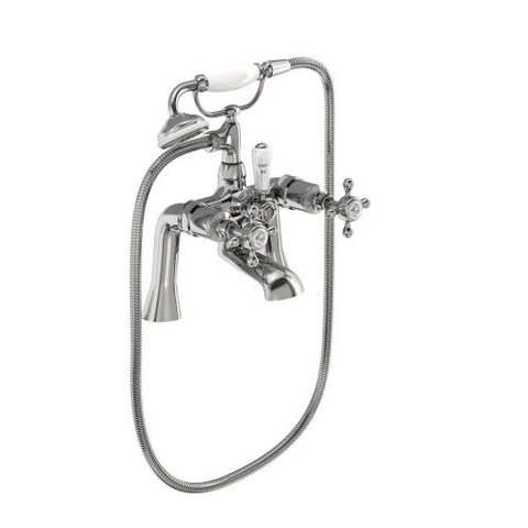 Burlington Stafford Bath Shower Mixer With Hose And Handset