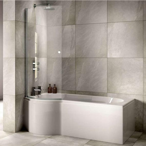 Sommer P Shape Shower Bath - Bathroom Centre