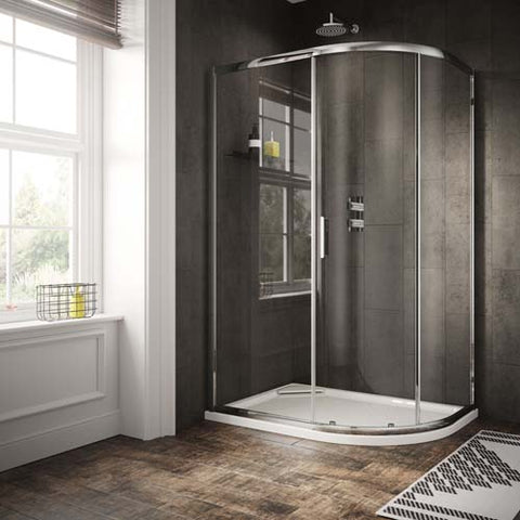 Sommer 6 Single Door Offset Quadrant Enclosure - Bathroom Centre