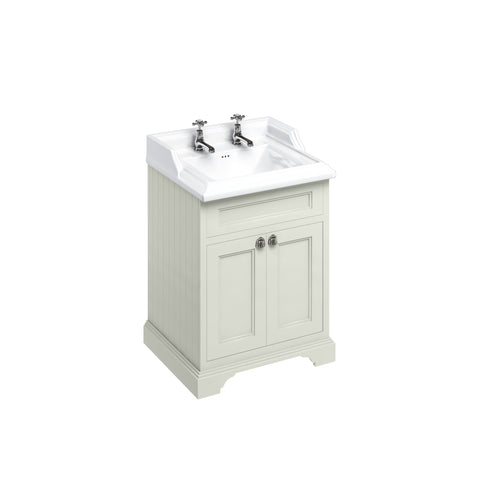 Burlington 65cm Vanity Unit with Two Doors and Classic Basin
