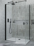Kudos Siona Pivot Corner Matt Black - Bathroom Centre