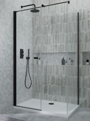 Kudos Siona Pivot Corner Matt Black - Bathroom Centre