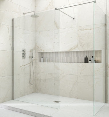 Kudos Siona Walk in/Wetroom panel Chrome