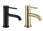 Pin Lux Mini Mono Basin mixer Chrome/Black/Brushed Brass - Bathroom Centre