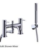 Pin Lux Bath Shower Mixer Chrome/Black/Brushed Brass - Bathroom Centre