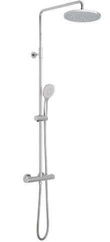 Vado Velo Adjustable Round Thermostatic Shower Column