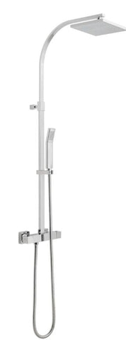 Vado Velo Adjustable Square Thermostatic Shower Column