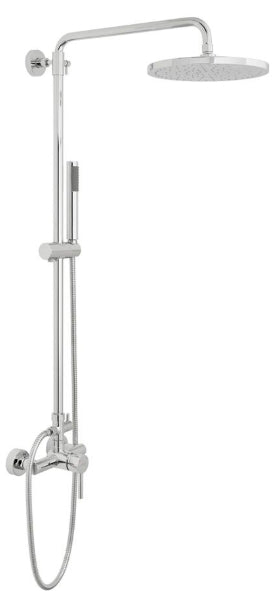 Vado Nuri Adjustable Thermostatic Shower Column, Chrome - Bathroom Centre