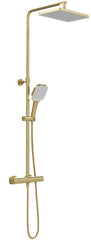 Vado Cameo Wall Mounted Thermostatic Exposed Shower Column, Chrome/Matt black/Satin brass/Matt White