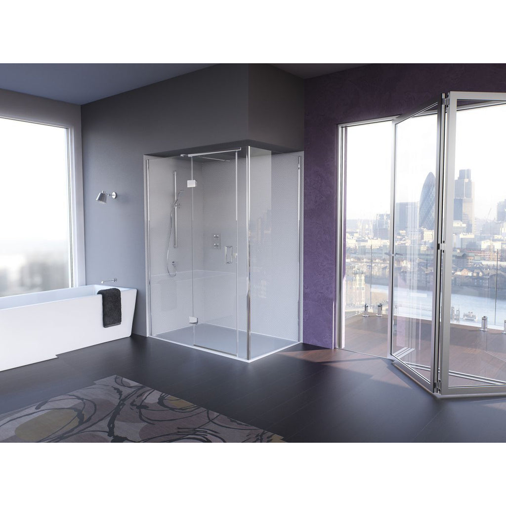 Matki Illusion Corner Inc Integrated Tray - Bathroom Centre