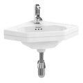 Burlington Corner Basin, Optional Towel Rail - Bathroom Centre