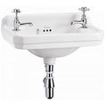 Burlington Edwardian Cloakroom Basin (2 Tap Holes) - Bathroom Centre