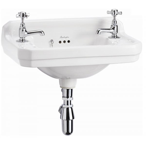 Burlington Edwardian Cloakroom Basin (2 Tap Holes) - Bathroom Centre