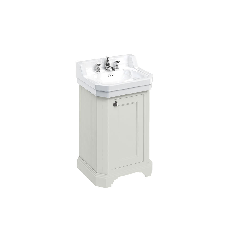 Burlington 56cm Edwardian vanity unit with one door - Bathroom Centre