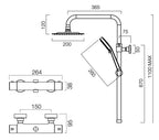 Tavistock Quantum Bar Valve Shower System