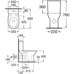 Roca Debba Round Close Coupled