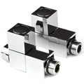 Pro Straight Square Towel Rail Valves - Bathroom Centre