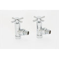 Pro Angled Crosshead Towel Rail Valves - Bathroom Centre