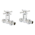 Pro Straight Crosshead Towel Rail Valves - Bathroom Centre